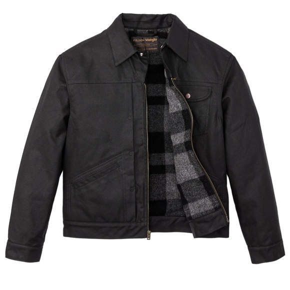 Filson Other - Filson X Wrangler Mackinaw Wool Lined Tin Cloth Archival Adventure Jacket Waxed